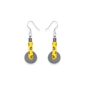 Lihle Dangle Disc Earrings Yellow