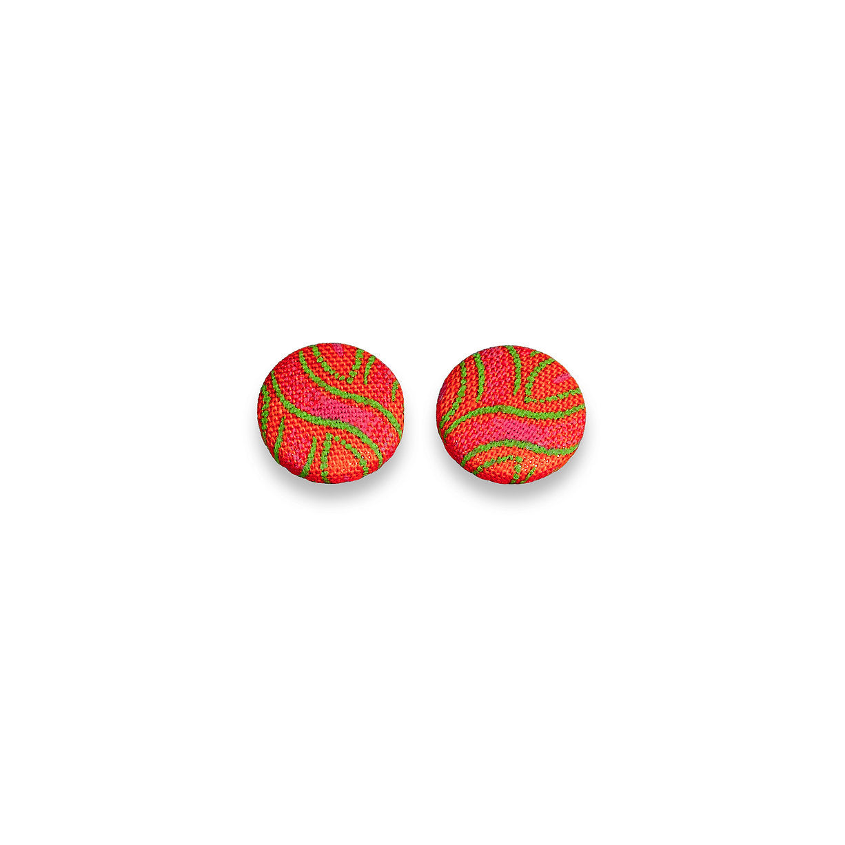 Akhona Plain Stud Earrings Orange