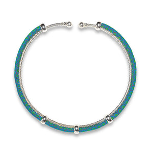 Sibongile Necklace Beaded Neck Ring Turquoise