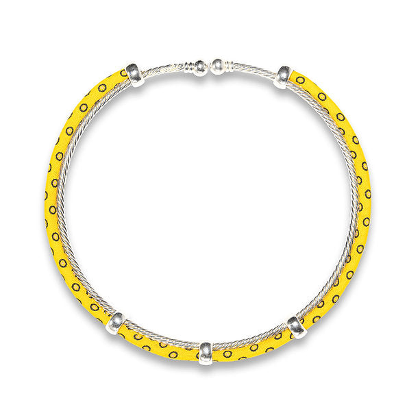 Sibongile Necklace Beaded Neck Ring Yellow